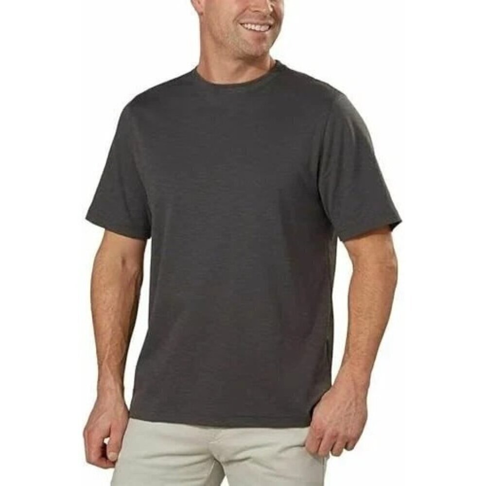 NEW Kirkland Signature Men's Size S Pima Cotton Slub Tee Gray